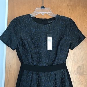 BCBG blue and black Kristan dress